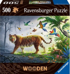 Træpuslespil tiger i junglen 500 brikker RAVENSBURGER
