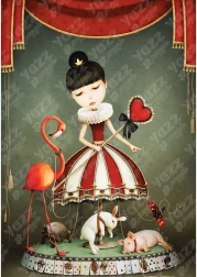 Puslespil pige fra karrusellerne 1000 brikker