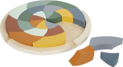 farverige træpuslespil safari mandala small foot