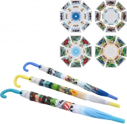 Børneparaply med bilmønstre