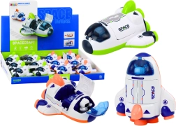 Lille rummraket med bevægelig cockpit grøn og orange