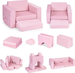 Modulær børnestol 8-i-1 ECOTOYS – Rosa