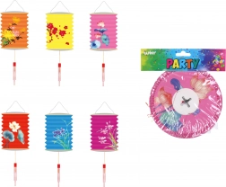 Lampion cylinder Blomster 16 cm