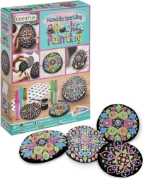 Maling på sten GRAFIX – mandala glitrende udsmykning