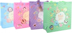 Gavepose med dyr i plast 26,5 × 29,5 × 12 cm