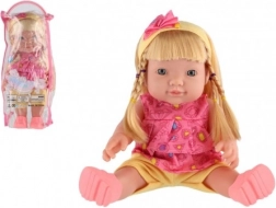 Dukke med lyd 30 cm i plastpose