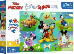 Puslespil til børn 60 brikker XXL super shape – MICKEY MOUSE