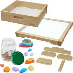 Sensory Panel LED med Tilbehør til Leg i Sand af Masterkidz