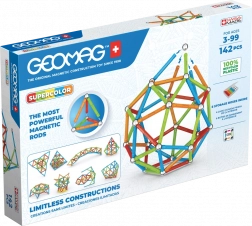 Geomag Supercolor byggesæt 142 dele af genanvendt plast