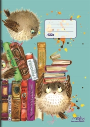 Skolehæfte A4 til læsedagbog, linje 12 mm, 20 ark