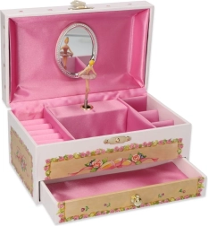 Spille smykkeskrin Blomstersang med melodi fra Svanesøen