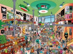 Puslespil HEYE musikforretning, 1500 brikker