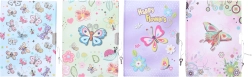 mindebog Sommerfugl med lås 13x18 cm