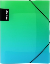 Mappe med elastik A4 PP VERDE grøn