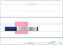 CENTROPEN tør-slet tavle A4, dobbeltsidet, med 2 tuscher og aftørrelsesklud
