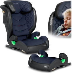 Nukido Louis autostol til børn 100–150 cm ISOFIX, sort–navy
