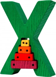 Indsætningspuslespil Fauna Alfabet bogstav X xylofon