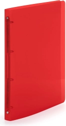 A4-mapper med fire ringe, rød