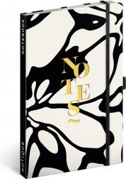 NOTIQUE linjeret notesbog abstrakt 13 × 21 cm