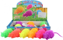 Pjusket lysende mus – gummilegetøj til børn