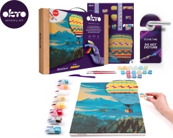 OKTO billede Maleri og 3D-modellering Hot Air Balloon Flight 30 × 40 cm