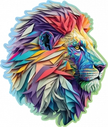 Træpuslespil Moderne løve 250 brikker WOODEN CITY