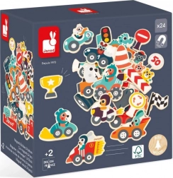 Træmagnetbiler til børn