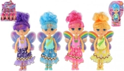 Fe-dukke med vinger 15 cm, mix af farver