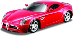 Bburago Alfa Romeo 8C Competizione rød model