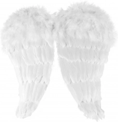 Englevinger med fjer