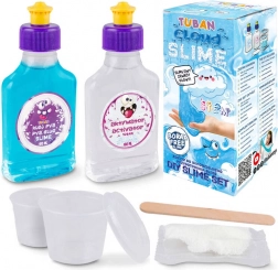Tuban sæt til at lave slime – cloud slime med kunstig sne