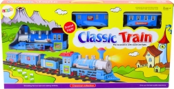 Dampsæt Tog med Lys- og Lydeffekter og Skinner