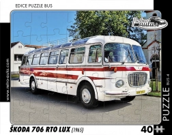Puslespil retrobus Škoda 706 RTO LUX 40 brikker