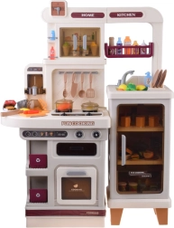 interaktivt beige legekøkken med lys-, lyd- og dampeffekter