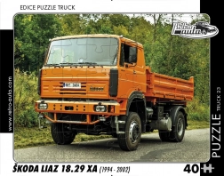 Puslespil RETRO-AUTA – ŠKODA LIAZ 18.29 XA, 40 brikker