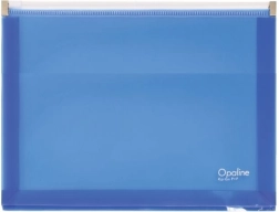 Dokumentmappe med lynlås A4 blå