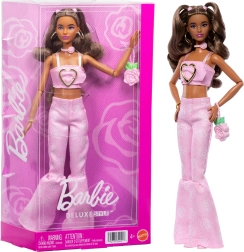 Barbie Deluxe Style pink denim – mode-dukke med tilbehør