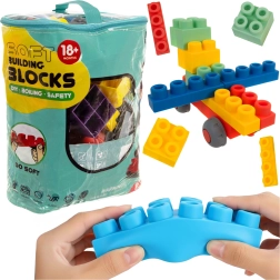 Iso Trade sensoriske bløde gummiklodser i etui (80 dele)