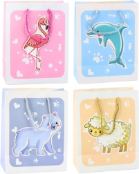 3D Pastelfarvet Gavepose med Dyr