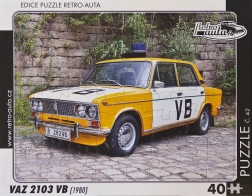 Retro bilpuslespil VAZ 2103 VB (1980) – 40 brikker