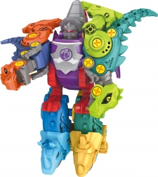 Skruemaskinesæt med dinosaurer 5-i-1 – robotbyggesæt