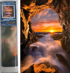 Diamantmaling Solnedgang 30 × 40 cm