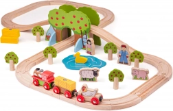 Trætogbane Farm fra Bigjigs Rail