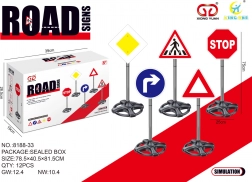 Mega sæt med børnetrafikskilte