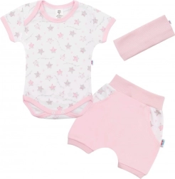 3-delt sommer bomuldssæt til baby New Baby Perfect Summer rosa 92