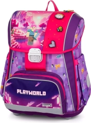 skoletaske premium playworld girl
