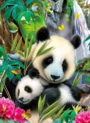 Ravensburger puslespil Lovely Panda 300 brikker
