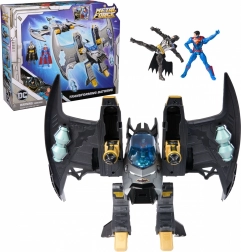 Sæt med figurer og Batwing-fly – transformation DC METAL FORCE