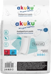 Engangs superabsorberende efterfødselsbind Akuku, 10 stk.