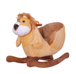 Vippedyr løve med orange tørklæde til børn